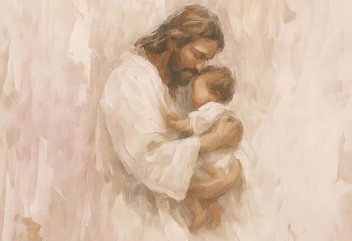 Safe in His Arms, Girl - Print - Image 4