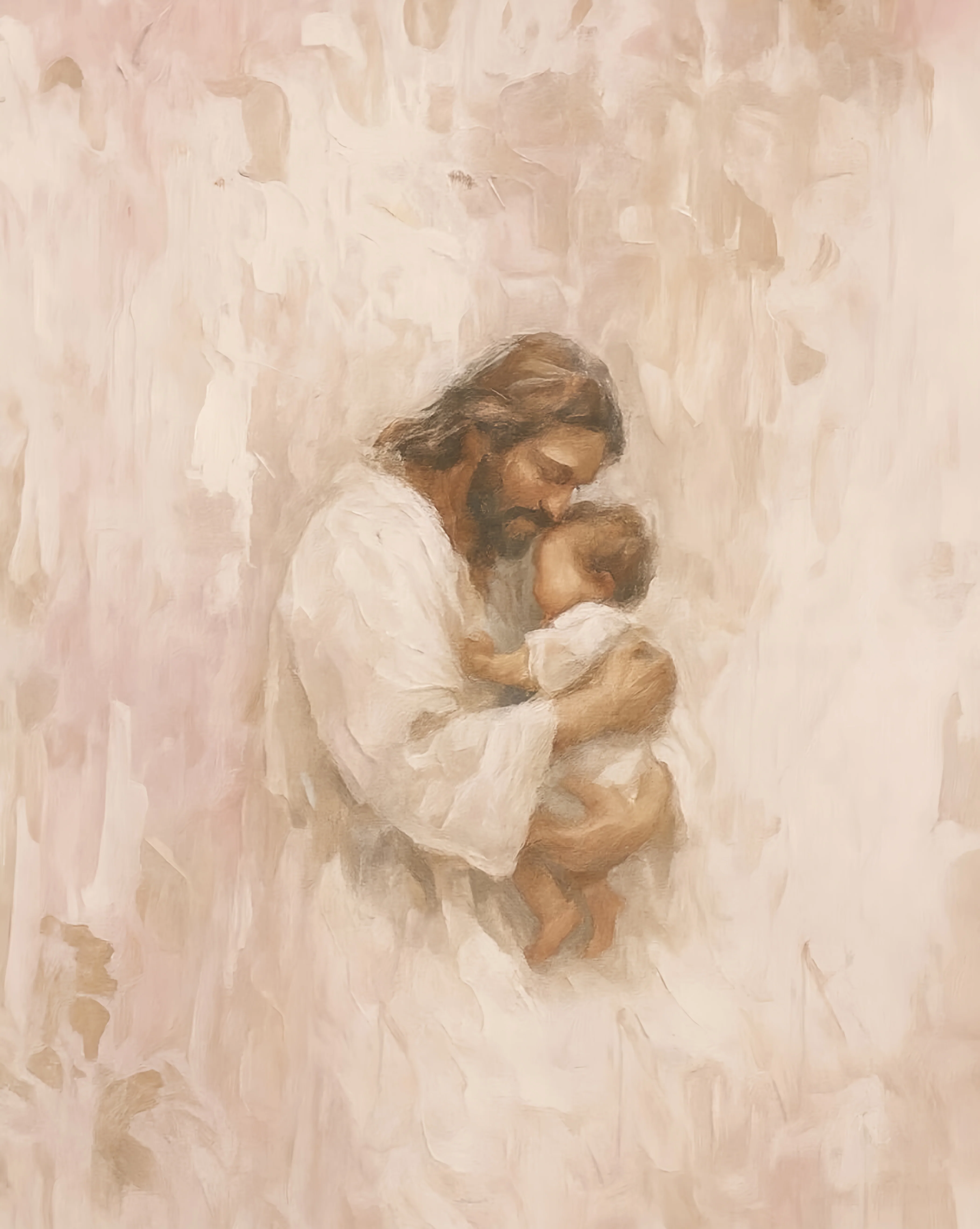 Safe in His Arms, Girl - Print - Image 5