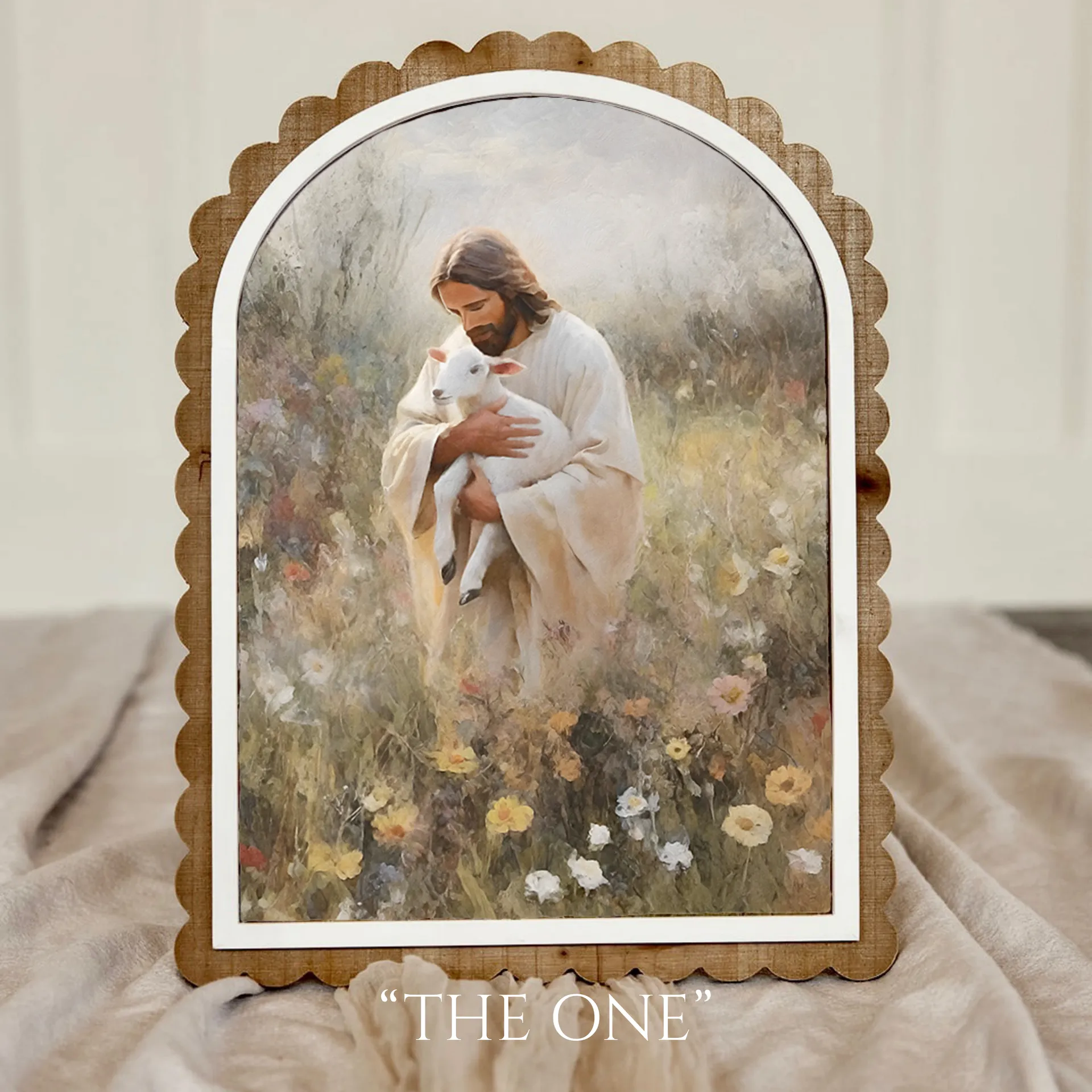 Scalloped Arch Wooden Frame - 10x14 - Image 4