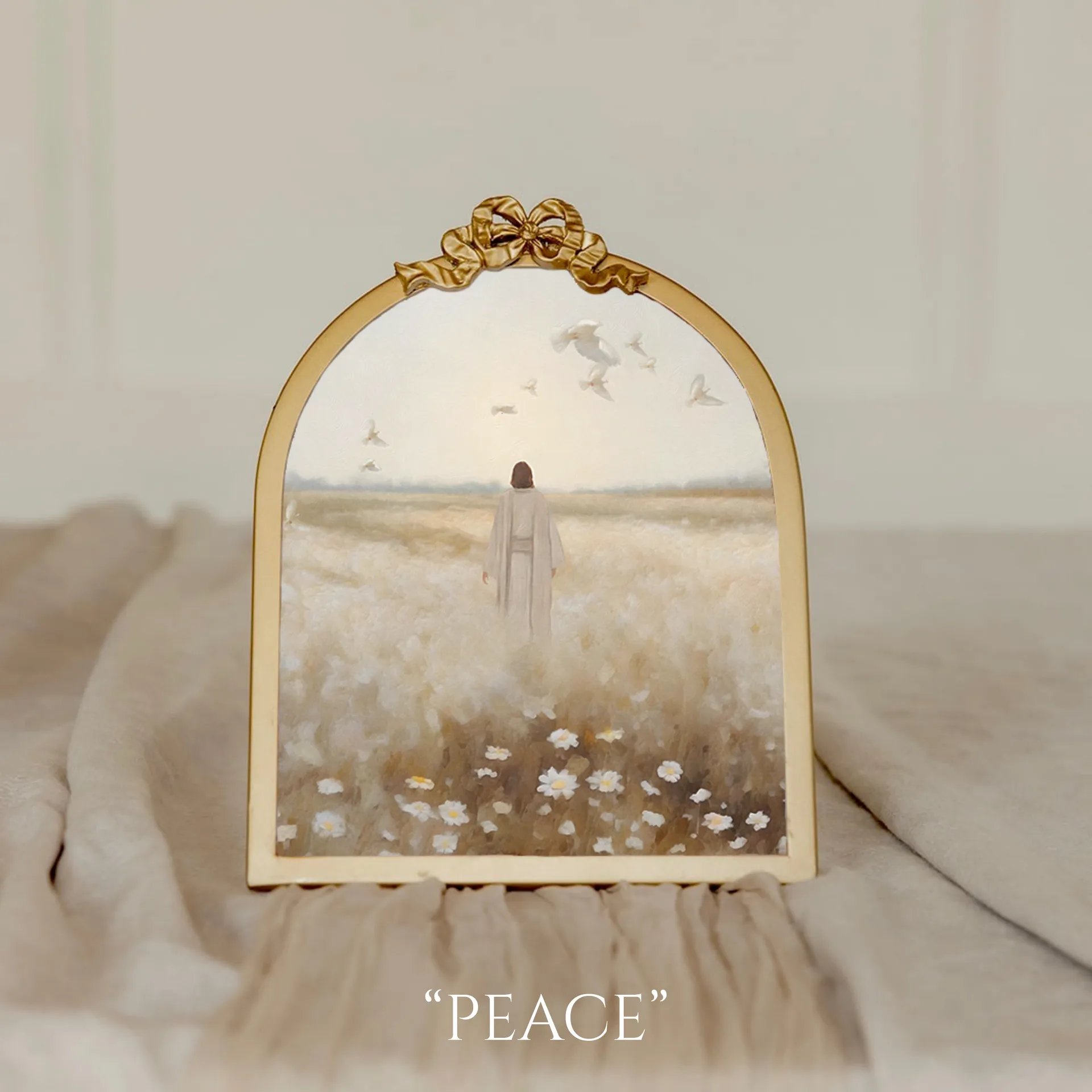 Vintage Ribbon Gold Frame - 5.7x9.2 - Image 5