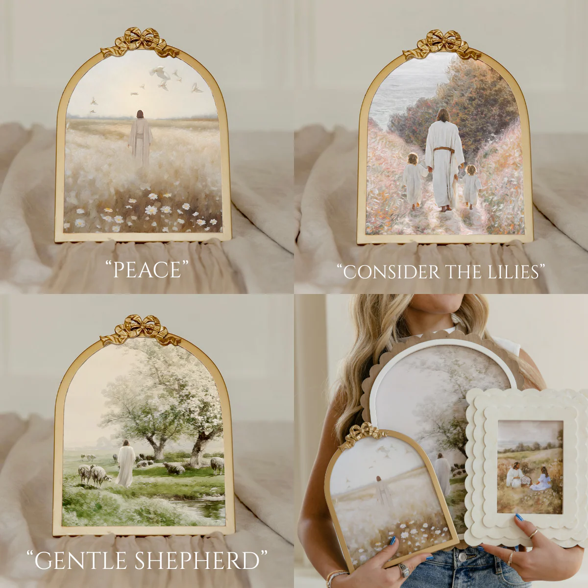 Vintage Ribbon Gold Frame - 5.7x9.2 - Image 6