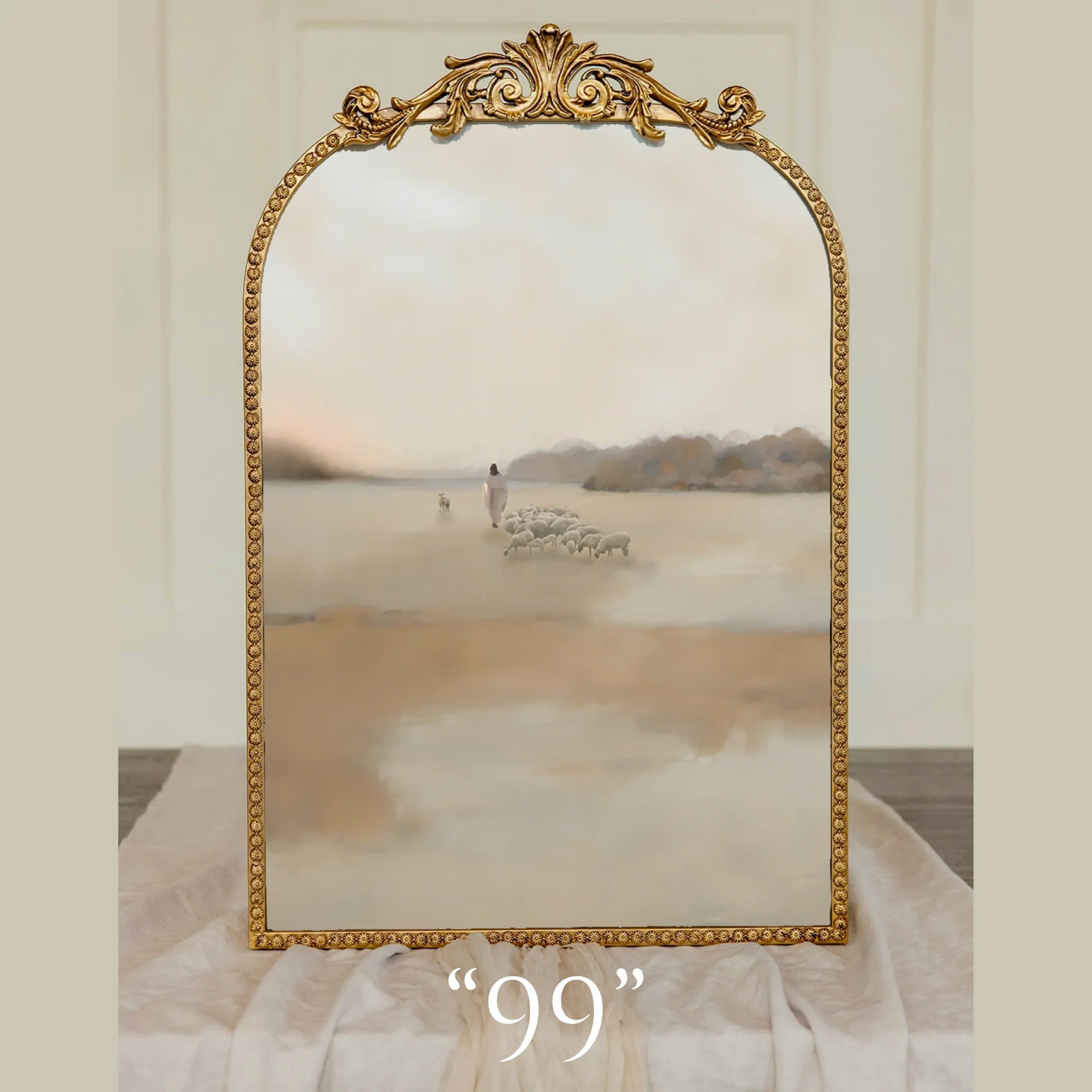 Large Vintage Gold Frame - 20x27 - Image 11