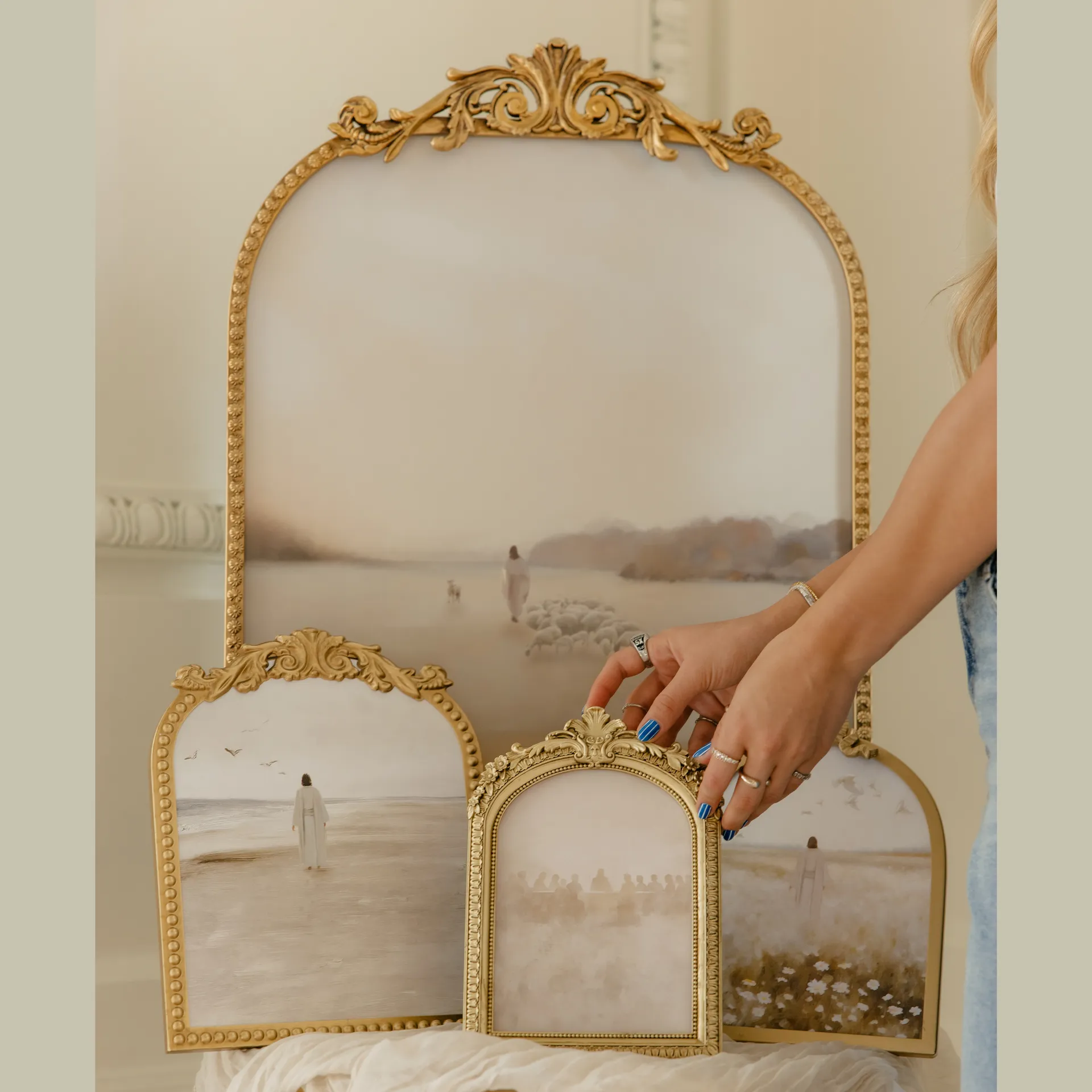 Large Vintage Gold Frame - 20x27 - Image 13