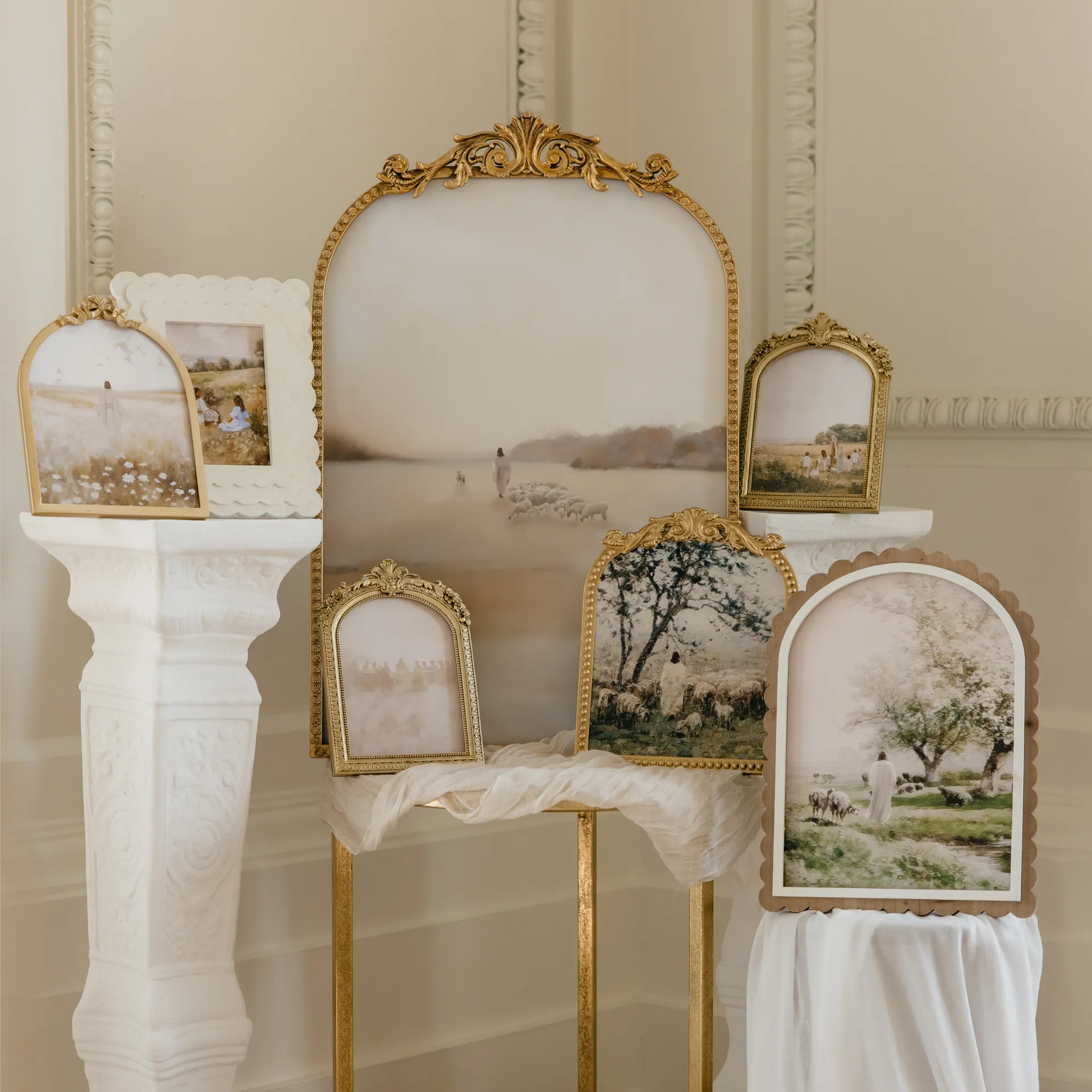 Large Vintage Gold Frame - 20x27 - Image 14