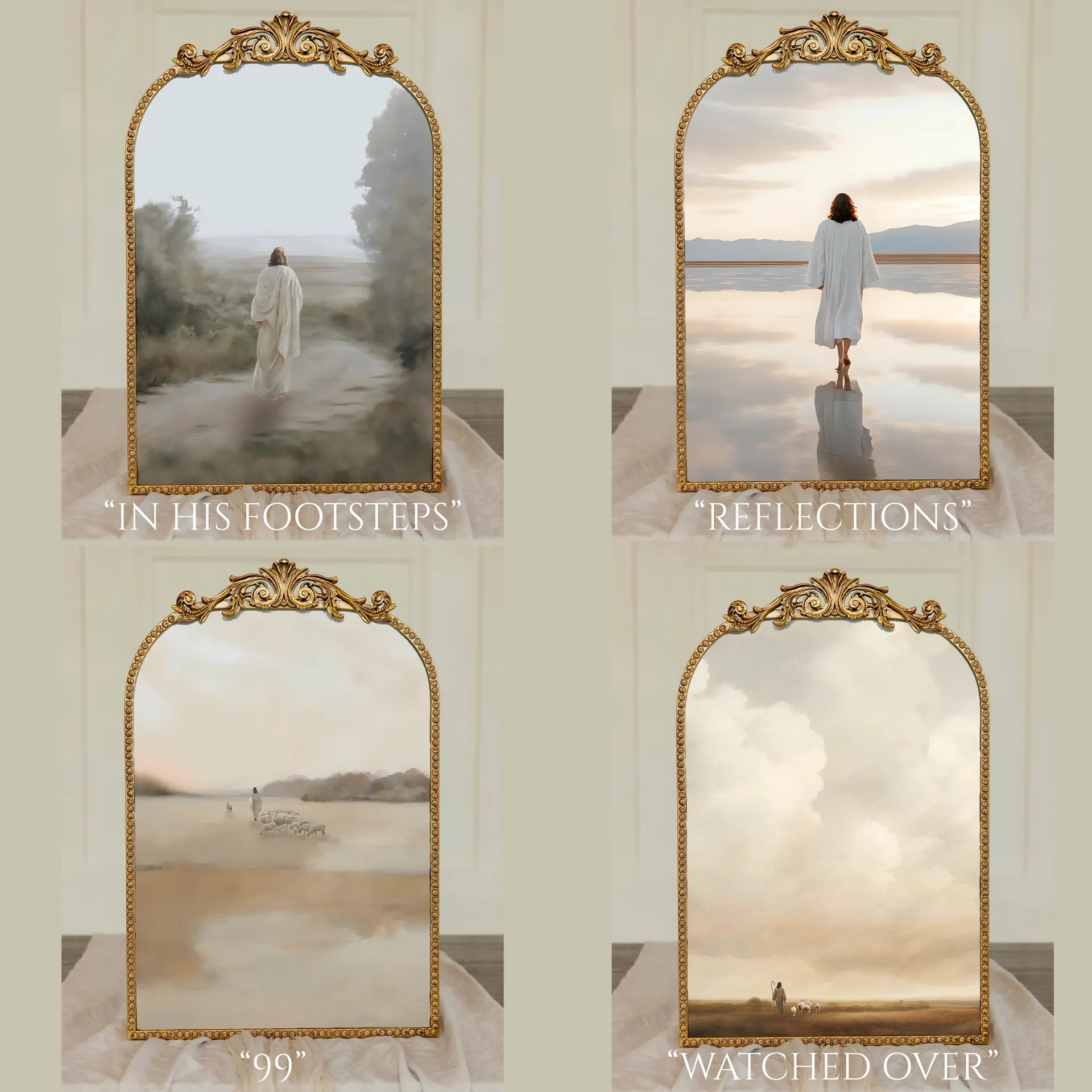 Large Vintage Gold Frame - 20x27 - Image 5