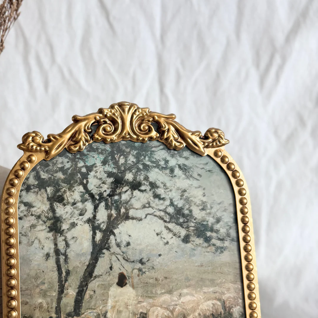 Medium Vintage Floral Gold Frame -  9.5x11 - Image 12
