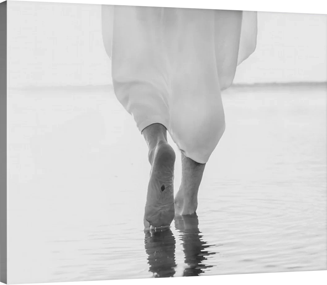 Walking On Water B&W - Canvas - Image 7