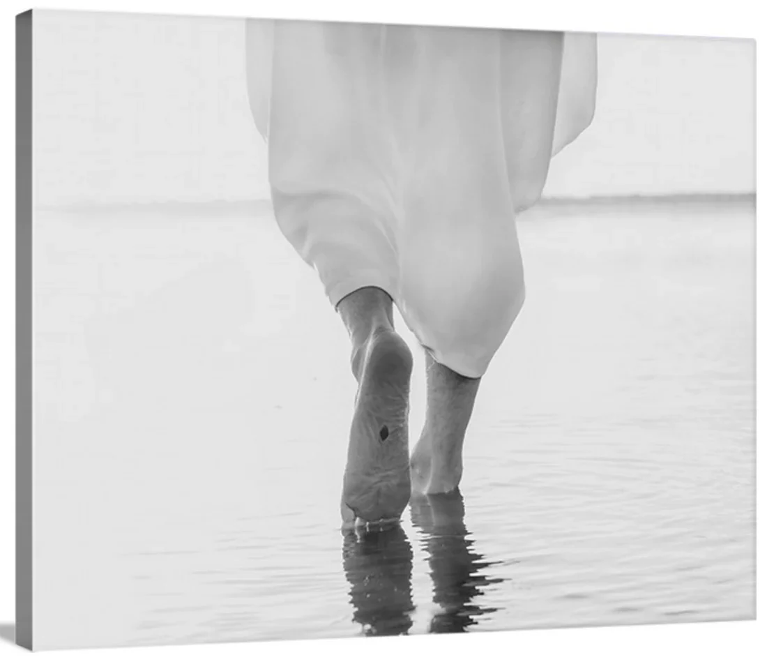 Walking On Water B&W - Canvas - Image 8