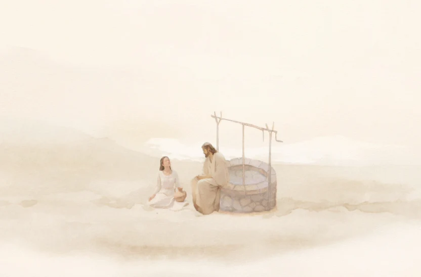 Woman At The Well - Canvas - Image 2